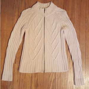 Pendleton Zip Front Merino Wool Sweater Sz S